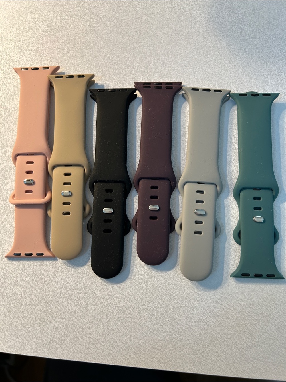 Source Unknown Silicone Watch Bands - Pink, Tan, Black, Plum, Gray, Teal